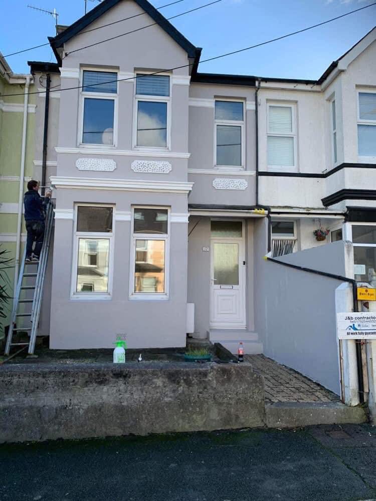 Completed roof replacement project in Teignmouth