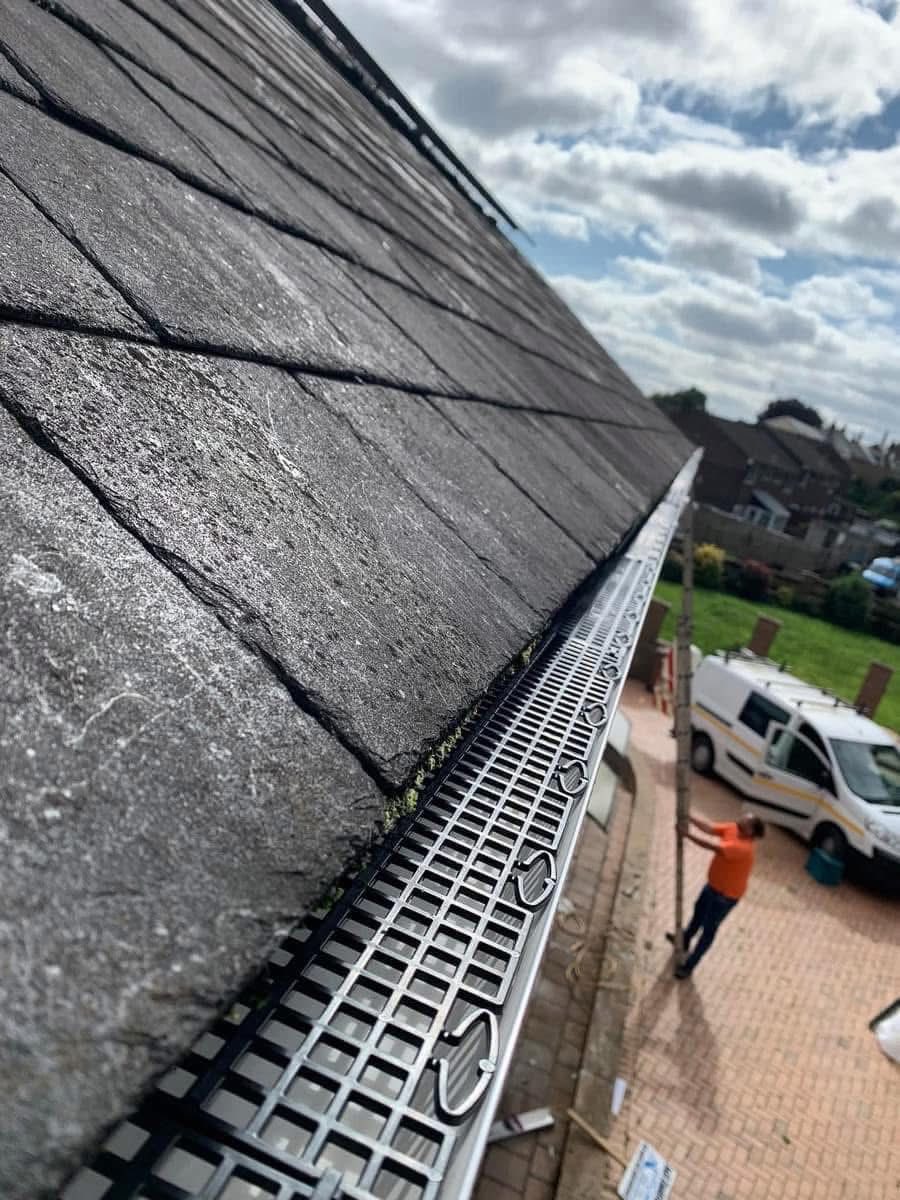 Gutter installation project in Teignmouth
